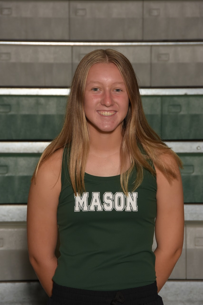 Emma is a freshman on the Mason Girls Tennis Team.